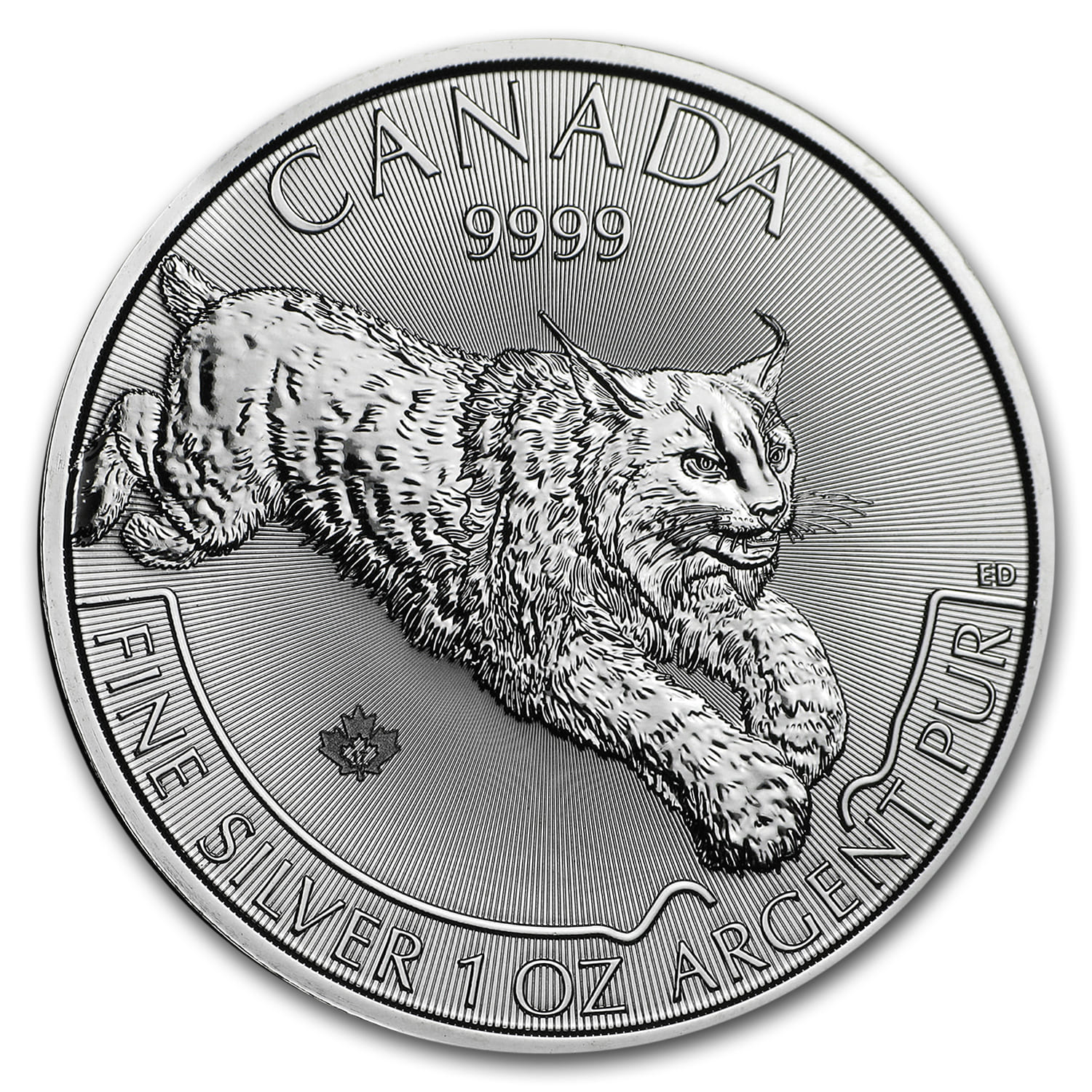 Lynx Commanding Canadian $20 2016 1OZ Pure Silver Proof Coin Canada